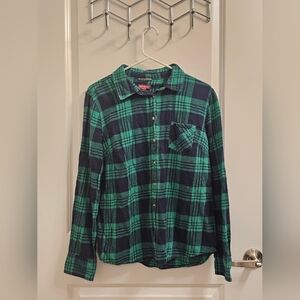 Merona Green Flannel Shirt